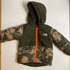 The North Face camo winter coat 2T